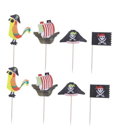 Warmhm 48pcs Halloween Party Ornaments Child Paper Food Bracket As Shown Size 3