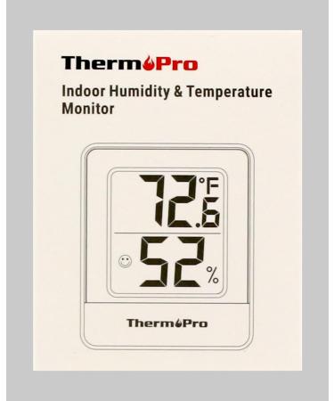 ThermoPro TP49 Digital Mini Thermo-Hygrometer | Accurate Indoor Temperature & Humidity Monitor | Ideal for Greenhouses & Living Rooms | Smiley Indicator | White - Buy Online on SooperMarket.com