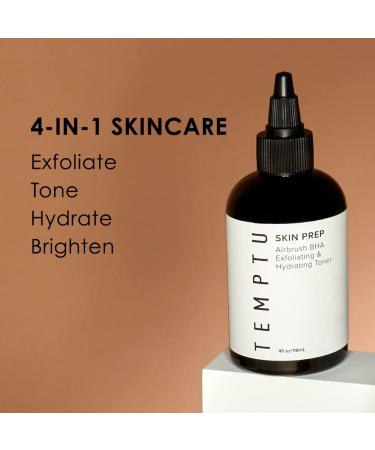 TEMPTU Skin Prep BHA Exfoliating Hydrating Toner - 5% Willow Bark Natural Facial Exfoliant - Buy Online on SooperMarket.com