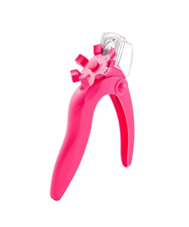 Nail Tips Cutter Adjustable Acrylic Nail Clippers Acrylic Nail Clippers Precise Sizer for Nail Artist for Home (Rose Red)
