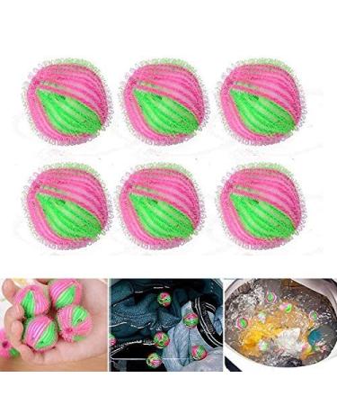 6 Pieces Washing Ball Reusable Laundry Wash Balls for Washing Machine Nylon Stain Removal Laundry Balls