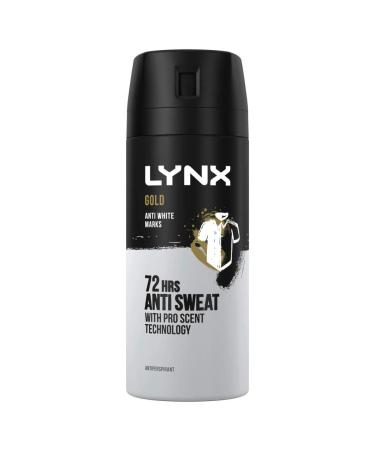 Lynx Gold Anti White Marks 72hrs Protection Antiperspirant 150ml 150 ml (Pack of 1)