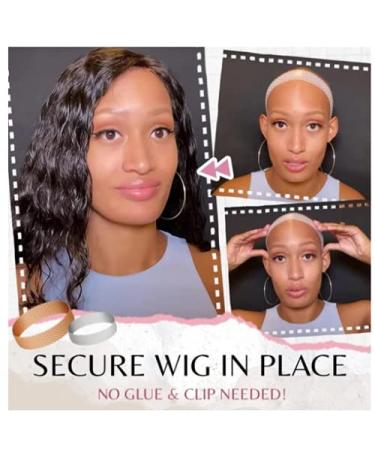3 Pcs Secure Invisible Wig Gripper | Soft Non-Slip Sweatproof Wig Band for Ultimate Hold - Buy Online on SooperMarket.com