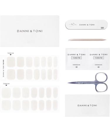 DANNI & TONI Silver Soiree Nail Wraps - 28 Semi-Cured Gel Stickers for Salon-Quality Manicure - Buy Online on SooperMarket.com