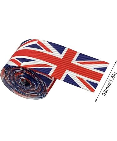 6 Yards Union Jack Ribbon 38mm Flag Printed Grosgrain Ribbon for Hair Bow Making Supplies Jubilee Ribbon Flag Bracelet Crafts DIY Accessories (A paragraph) - Buy Online on SooperMarket.com