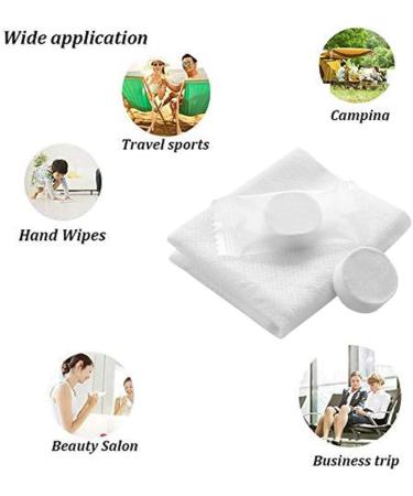Zonsuse Portable Mini Compressed Towels - 60 PCs Disposable Travel Camping & Hotel Use - Buy Online on SooperMarket.com