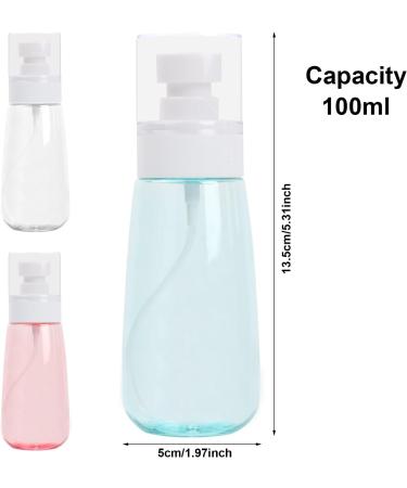 3 Pack Travel Spray Bottle Small Spray Bottle Travel Size Leak Proof Refillable Fine Mist Spray Bottle Mini Spray Bottles Fine Mist Empty Travel Bottle Set for Perfume Essential Oils (100ml) - Buy Online on SooperMarket.com