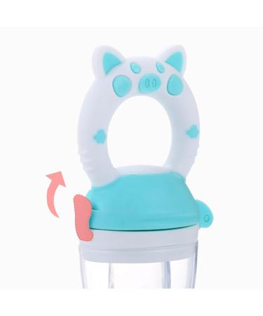 Buy Pack of 2 Baby Food Dispenser Pacifiers - Soft Silicone for Babies 4 Months+ - Blue & Green - Buy Online on SooperMarket.com