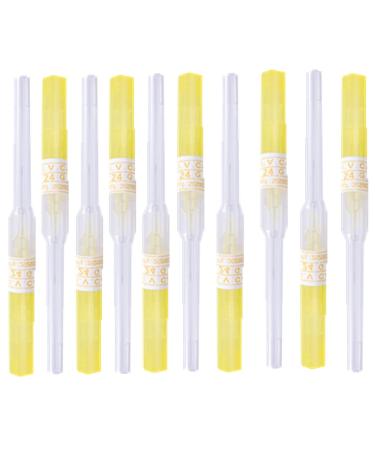 SUMPIGGER Catheter Piercing Needles 10Pcs 24 Gauge Ear Nose Piercing Needles IV Catheter Needles for Piercing Cleaned Body Tattoo Tools Piercing Kit Piercing Supplies 24G/10Pcs