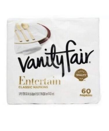 Vanity Fair Impressions 3-ply Napkins, 60 Count, Pack of 2