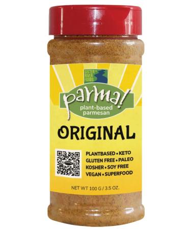 Parma! Vegan Parmesan Original Keto Gluten Free Plant Based Dairy Free Umami Cheese 3.5oz bottle