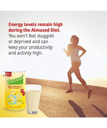 Almased Plant-Based Meal Replacement Shake 17.6 oz - Non GMO, Gluten-Free (3 Pack) - Includes Ball - 4 Piece Set - Buy Online on SooperMarket.com