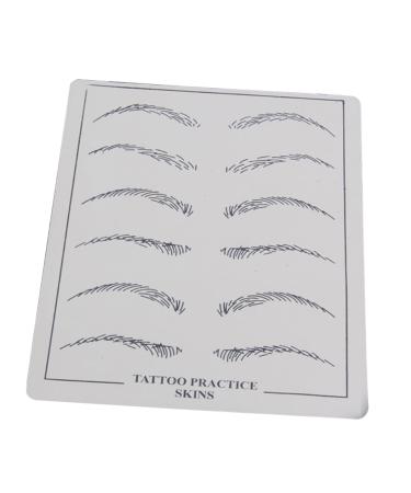 Angoily 6 Pcs Eyebrow Practice Skin Eyebrow Microblading Skin Eyebrow Training Skin Set