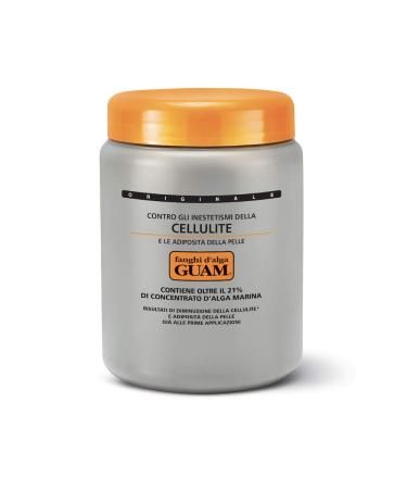 Guam Anti Cellulite Seaweed Wrap ORIGINAL FORMULA | Skin Tightening Cellulite Treatment For Thighs And Legs Inches Reduction - Hot Mud Thigh Wraps For Cellulite Removal 1KG Beauty