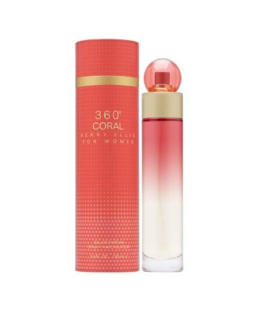 Perry Ellis 360 Coral for Women Eau De Parfum 3.4 Ounce Multicolor
