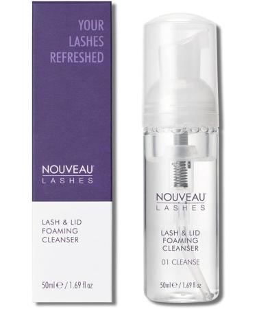Nouveau Lashes Lash & Lid Gentle Foaming Cleanser Encourages Optimal Lash and Eyelid Hygiene Suitable for Use on Lash Extension Vegan 50 ml (Brush Not Included) - Buy Online on SooperMarket.com
