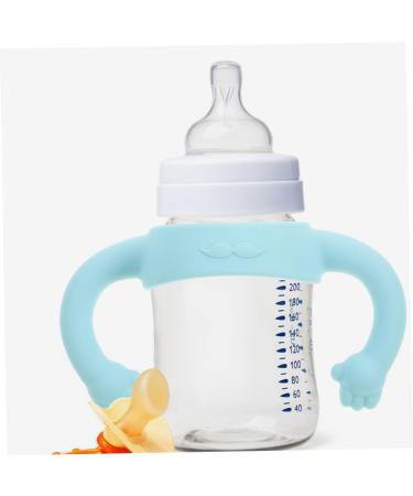 Vaguelly 2pcs Bottle Handle Milk Bottle Grips Silicone Bottle Grip Bottle Grip Milk Bottle Accessories Bottle Grip Bottle Grip Child Feeding Bottle Silica Gel Feeder 14.00X5.00X5.00CM Sky-blue - Buy Online on SooperMarket.com