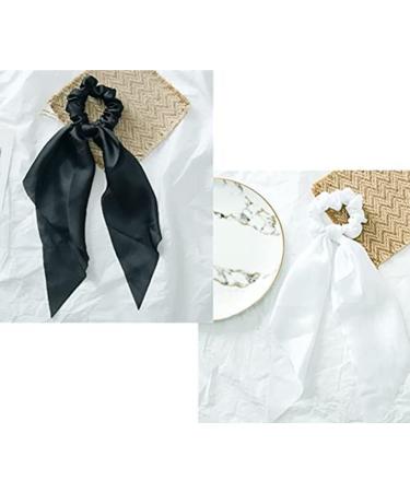 Hair Scarf Scrunchies Bow Scrunchies for Hair Chiffon Floral Scarf BowPonytail Holder for Women Girls (liangA) - Buy Online on SooperMarket.com