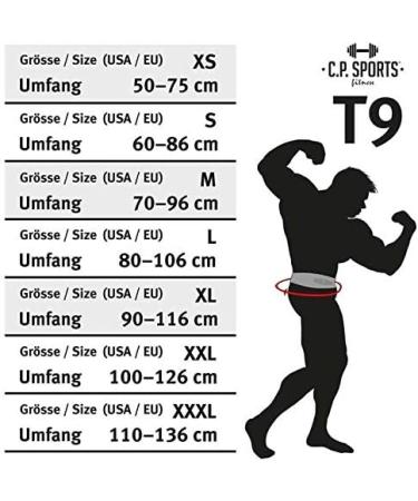 C.P.Sports Leather Powerlifting Belt with Power Buckle - Professional Training & Weight Lifting Belt for Fitness & Bodybuilding (M: 69-92cm Black) - Buy Online on SooperMarket.com