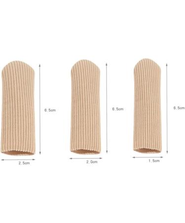 Lurrose 4pcs Silicone Gel Thumb Toe Protectors - Foot Cap Gel Pad Sleeves for Toe and Thumb - Nylon Sleeve Buffer Tube - Finger Cot Toe Cover - Thumb Picture 1 - Buy Online on SooperMarket.com
