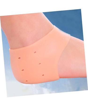 FOMIYES 10 Pairs Silicone Foot Heel Socks Cushion Sleeves Protective Sleeve Silicone Heel Grips Walking Accessories Reusable Moisturizing Feet Moisturizing Socks Foot Spa Socks Boots Crack - Buy Online on SooperMarket.com