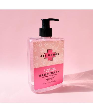 Shop MAD Beauty All Hands Hand Wash 500ml - Raspberry & Honeydew Hydrating Gel Soap for All Skin Types - Buy Online on SooperMarket.com