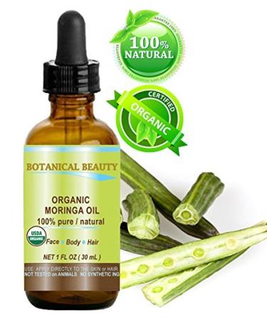 Certified Organic Moringa Oil - 100% Pure 30ml for Skin, Hair, Lip & Nail Care - Buy Online on SooperMarket.com