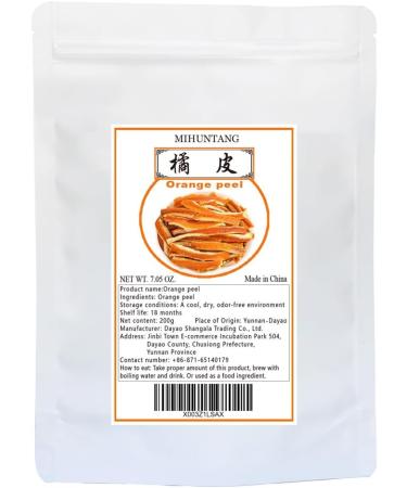 Dried Orange Peel 7.05 oz Dried Oranges Tea Dried Tangerines Orange Peel Strips 200g - Buy Online on SooperMarket.com