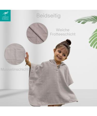 Urban Kanga Baby Bath Poncho with Hood - Two-Sided for Kids 1 Year - Moonstruck Design | International Shipping Available - Buy Online on SooperMarket.com