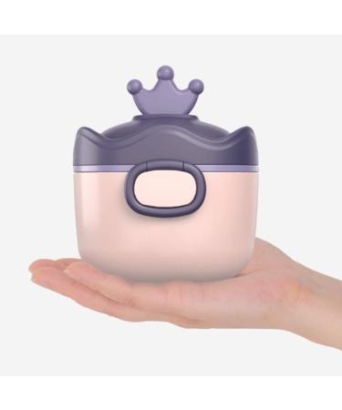 Fiacvrs Baby Milk Powder Dispenser with Spoon - Purple | Detachable & Large Capacity for Easy Feeding - Buy Online on SooperMarket.com