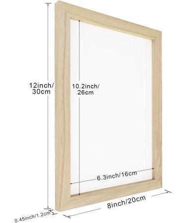 Worown Wooden Paper Making Mould Frame - DIY Paper Craft and Dried Flower Handcraft - 3 Sizes Available - Buy Online on SooperMarket.com