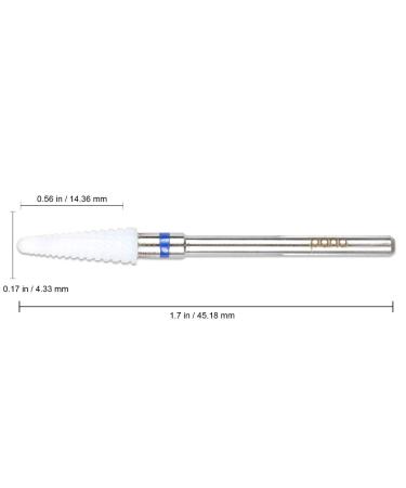 Pana Professional Small Cone White Ceramic Nail Drill Bit 3/32 Shank - Dremel Machine Compatible - Buy Online on SooperMarket.com