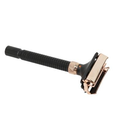 Double Edge Razor Handle - Reusable Metal Safety Razor for Men & Women | Black Eco-Friendly Shaving Solution - Buy Online on SooperMarket.com