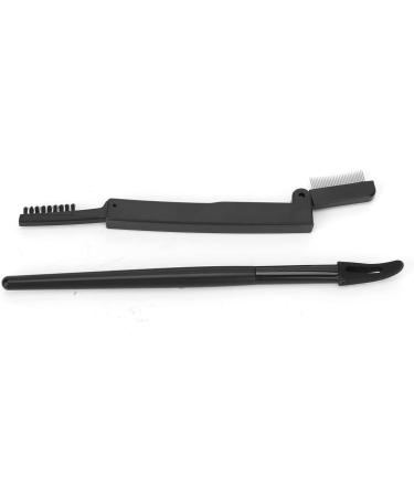 Verdant Touch Folding Eyelash Comb Silicone Eyeliner with Folding Eyelash Comb Black Ergonomic Handle Makeup Tool - Buy Online on SooperMarket.com