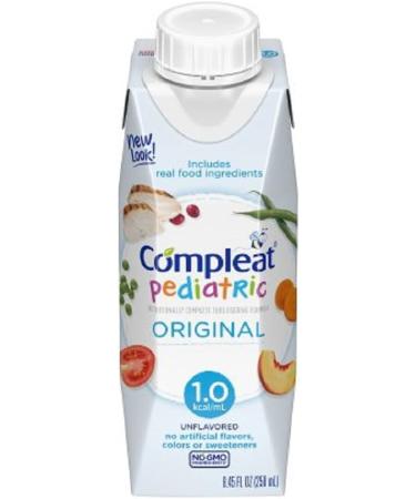 Compleat Pediatric Tube Feeding Formula, Unflavored, 8.45 Fl Oz (Pack of 24) Original 1.0 Unflavored