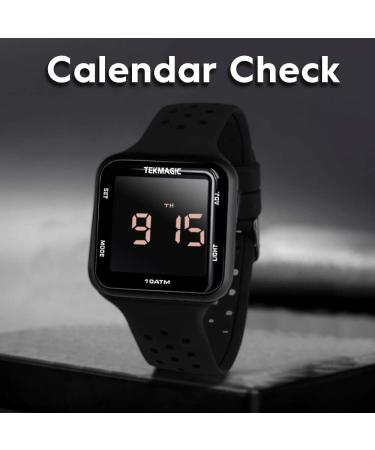 100m Water Resistant Scuba Diving Watch with Stopwatch, Alarm, Dual Time Display | 12/24 Hour Format - Buy Online on SooperMarket.com