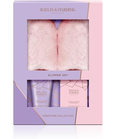 Baylis & Harding Jojoba Vanilla & Almond Oil Luxury Slipper Gift Set - Vegan Friendly | Pack of 1 - Buy Online on SooperMarket.com