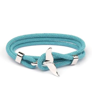 Shop OralGos Multilayer Milan Viking Bracelet & Whale Tail Bracelet for Men | Beach Jewelry in Blue - International Shipping Available - Buy Online on SooperMarket.com