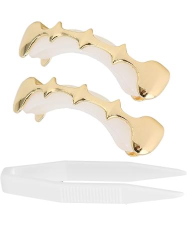 Irregular Hip Hop Denture Set Halloween Hip Hop Teeth Decoration Accessories (Gold) - Buy Online on SooperMarket.com
