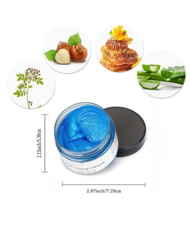 6 Colors Hair Color Wax - Temporary Styling for Parties Cosplay & Halloween | Sliver Blue Purple Gold Green Pink Red - Buy Online on SooperMarket.com
