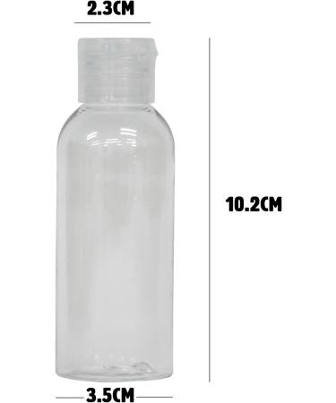 50ml Plastic Travel Bottles with Flip Cap - 4 Pack - Buy Online on SooperMarket.com