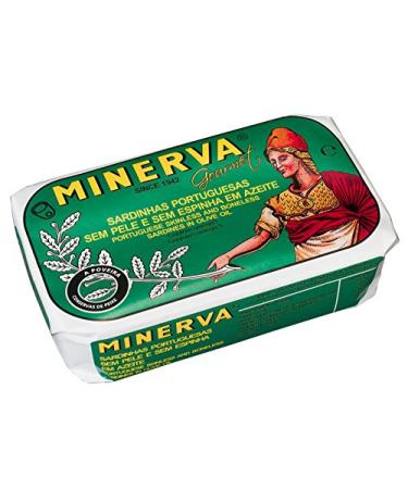 Skinless and Boneless Portugal Sardines in Olive Oil 3 cans x 120 g Minerva / Portugal