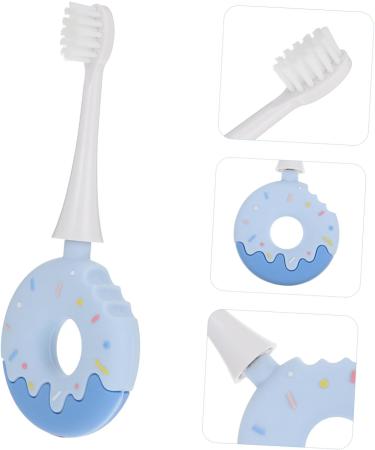 Gatuida Children's Toothbrush - Soft Silica Gel Brush Head for Toddlers - Blue - 1 Pack - Buy Online on SooperMarket.com