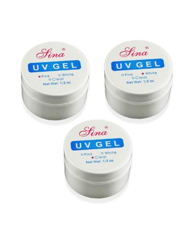 3 Colors Quick Uv Builder Gel Nail Extension Gel Nail Strengthen Uv Gel Nail Art Manicure Set Crystal Enhancement Gel For Professional Or Beginner 3PCS