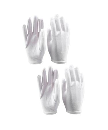 FOMIYES 36 Pairs Art Working Glove Lab Work Glove Hydrating Extra Large Inspection Spa Moisturizing Hand Care White Protection