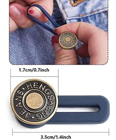 YANGWEN 12 Pcs Button Waist Extender for Jeans - Elastic Button Extension for Pants, Trousers - Adjustable Waistband Expander - Buy Online on SooperMarket.com