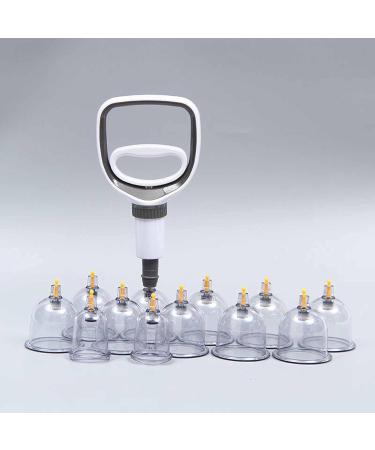 Cupping Set with Pump Professional Chinese Acupoint Cupping Therapy Sets Manual Back Massager Plastic kit for Cupping for Cupping Massage Muscle Joints 20 Cups - Buy Online on SooperMarket.com