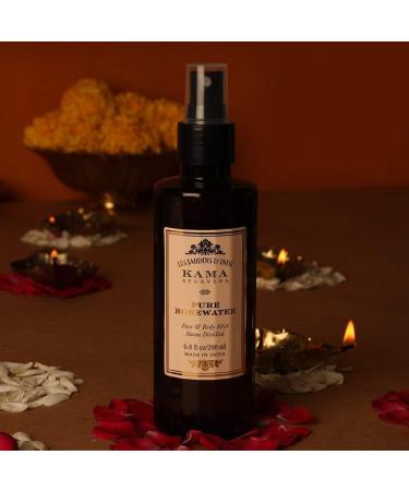 Kama Ayurveda Pure Rose Water 200ml - Authentic Ayurvedic Skin Hydration | Buy Online Internationally - Buy Online on SooperMarket.com