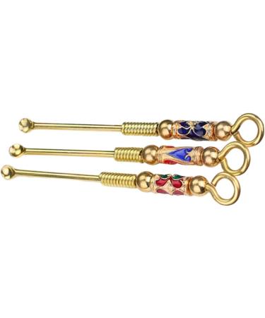 STOBAZA 12pcs Spatula Set for Kitchen and Ear Cleaning - Golden Spiral Pendant Tools for Adults and Men - Buy Online on SooperMarket.com