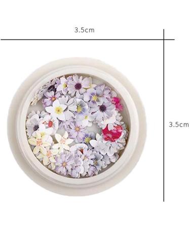 450pcs 3D Flower Nail Art Sequins Decals - Colorful Mixed Flowers & Leaves Designs | MAIOUSU STORE - Buy Online on SooperMarket.com